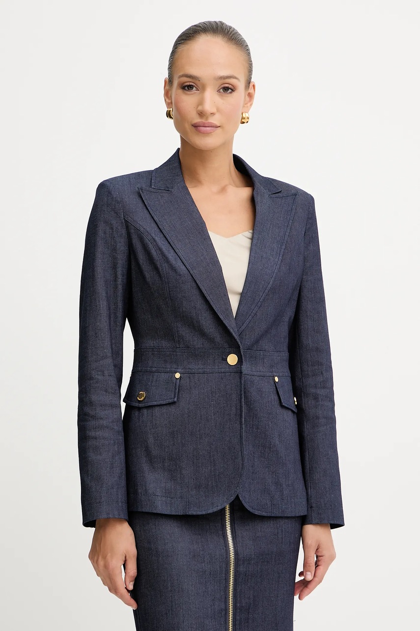 Levně Džínové sako Marciano Guess tmavomodrá barva, 5YPN22 7457A