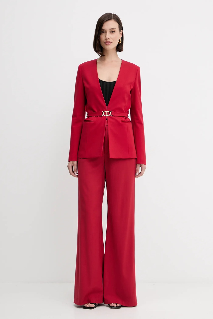 Пиджак Twinset цвет красный однобортный однотонный 252TP2600
