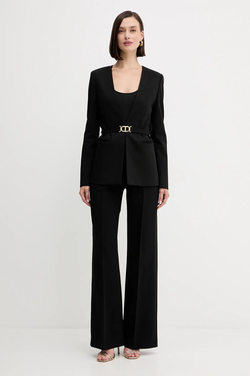 Пиджак Twinset цвет чёрный однобортный однотонный 252TP2600