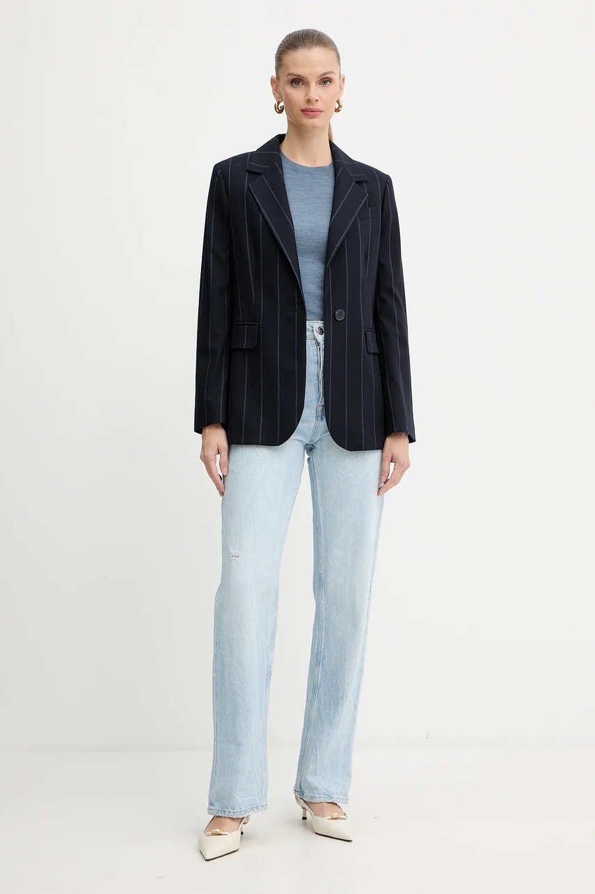 Пиджак MAX&Co. цвет синий однобортный узор 2526046033200