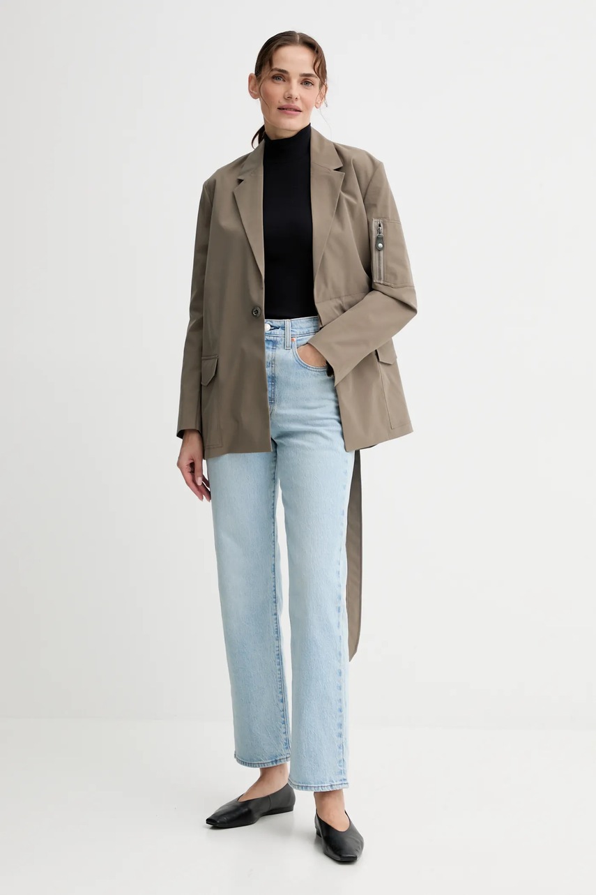 Пиджак G-Star цвет зелёный однобортный однотонный D26946.D909