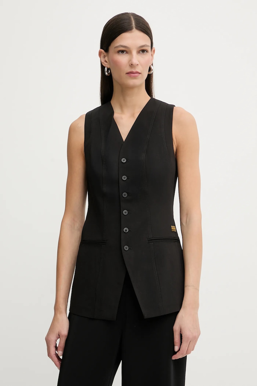 G-Star vestă din amestec de lână Waistcoat top