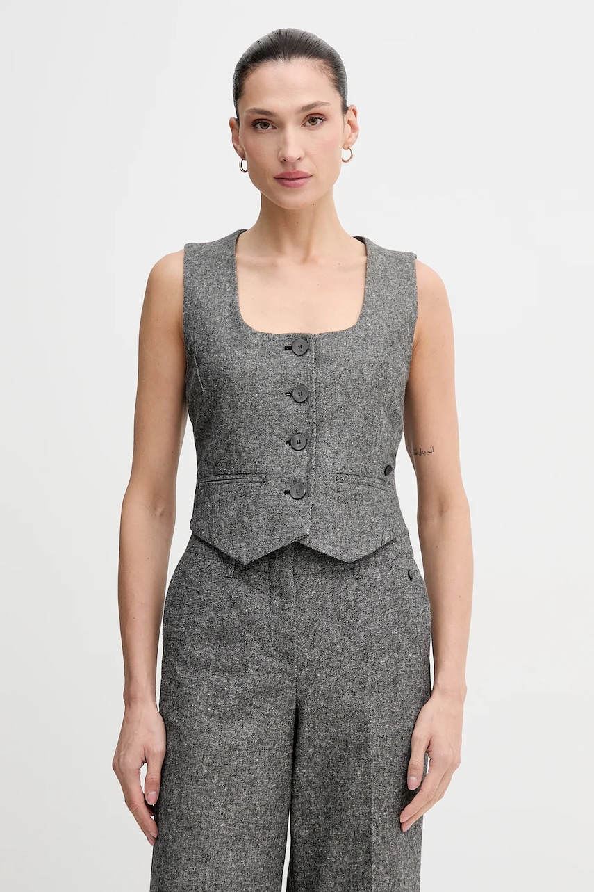 Pedro del Hierro vestă culoarea gri, un singur rand de nasturi, 7312264