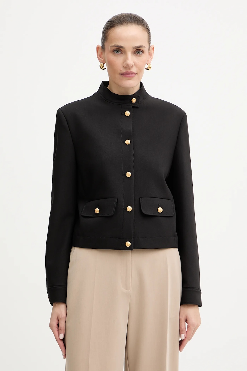 Karl Lagerfeld sacou culoarea negru, un singur rand de nasturi, uni, A4W14034