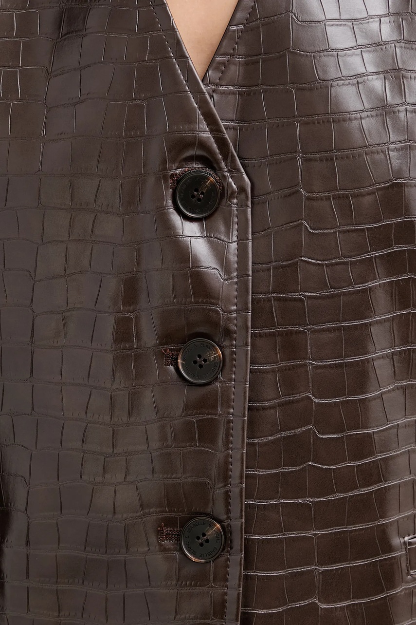 Γιλέκο ISABELLE BLANCHE χρώμα: καφέ, IS25FW-C027-T006 φωτογραφία