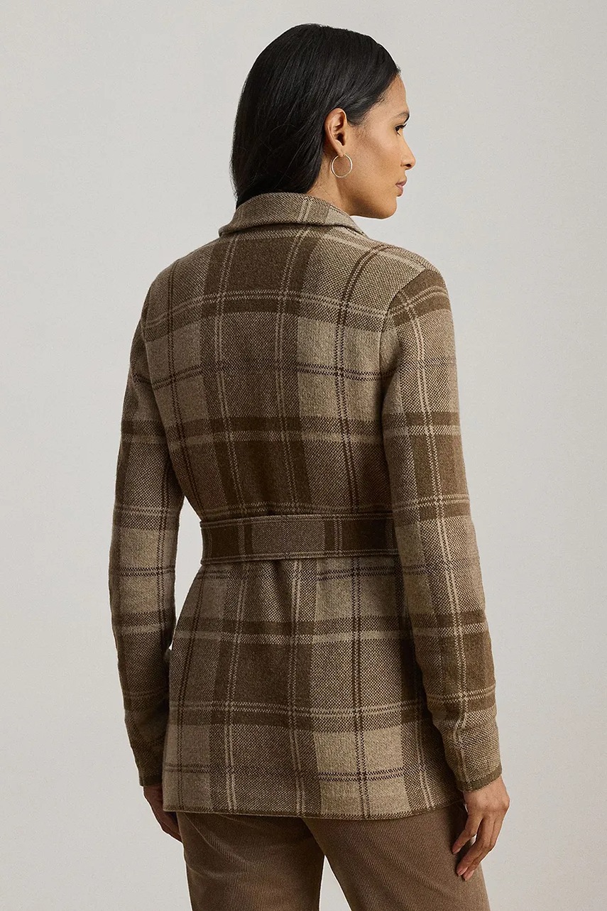 Пиджак Lauren Ralph Lauren цвет коричневый однобортный узор 200979709