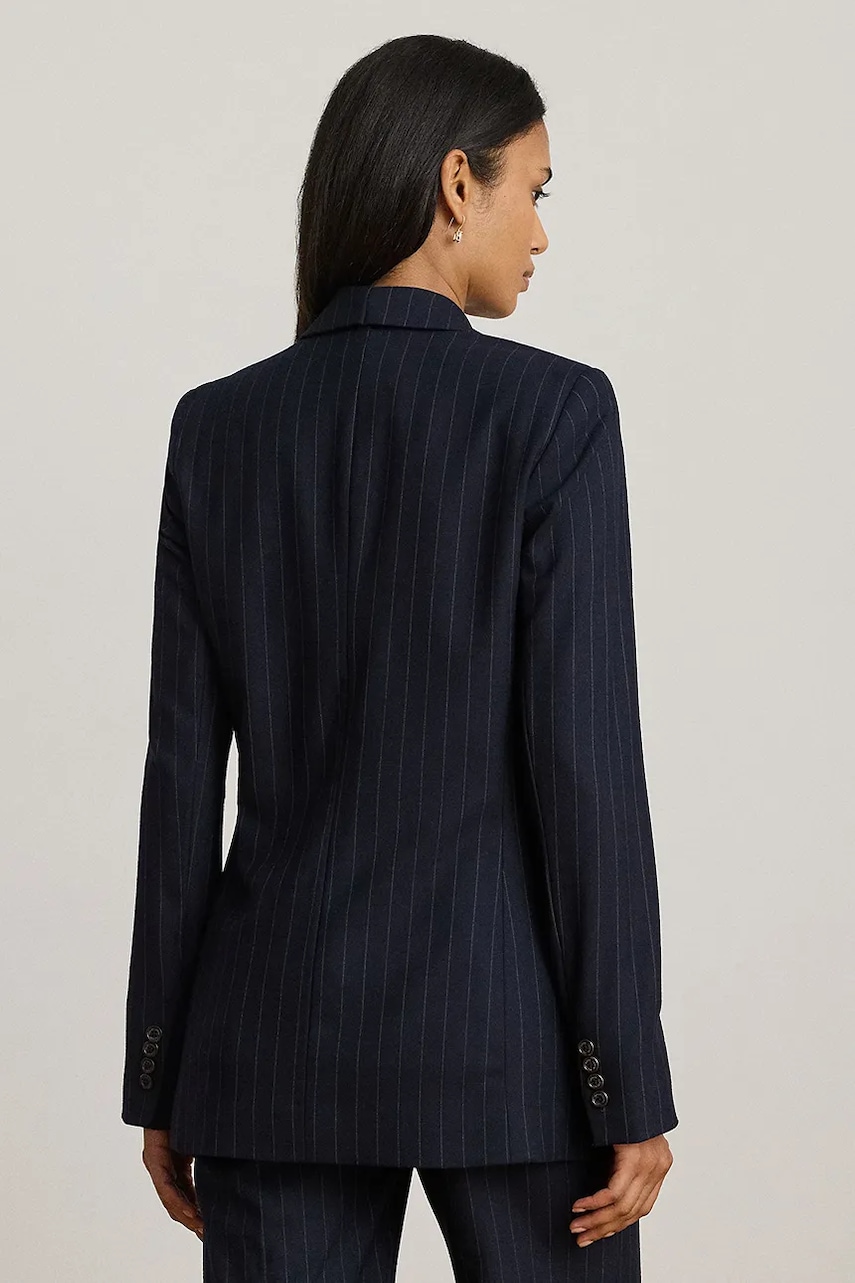 Пиджак Lauren Ralph Lauren цвет синий двубортный однотонный 200979816 Пиджак Lauren Ralph Lauren цвет синий двубортный однотонный 200979816