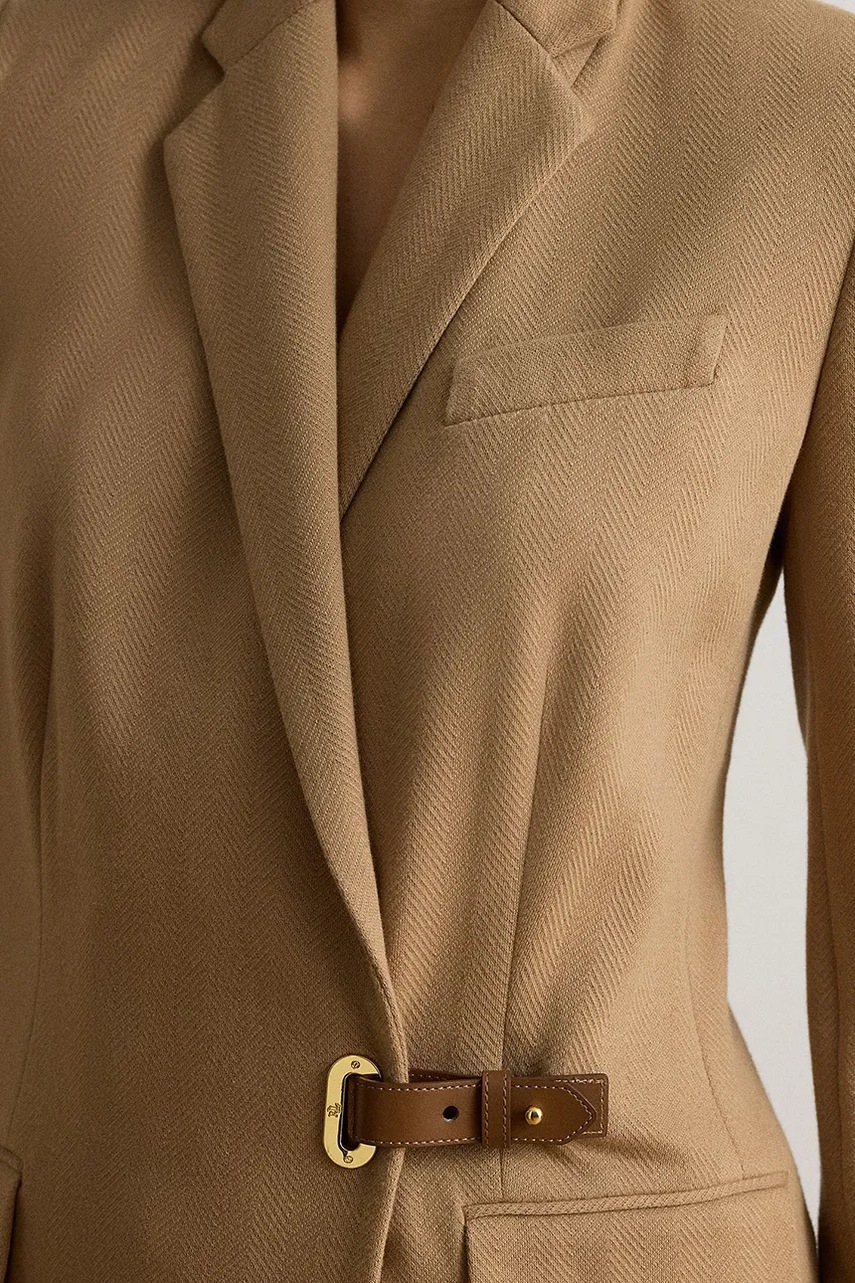 Lauren Ralph Lauren Lauren Ralph Lauren σακάκι γυναικείο με βαμβάκι - 4