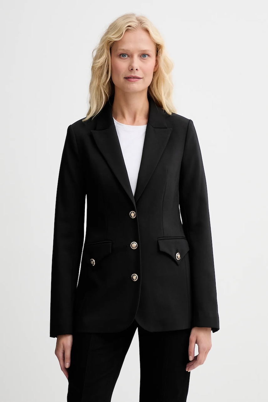 Morgan sacou culoarea negru, un singur rand de nasturi, uni, VADOR.F