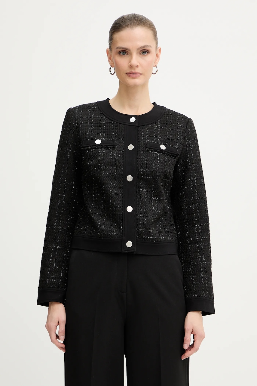 Morgan sacou culoarea negru, un singur rând de nasturi, VICK