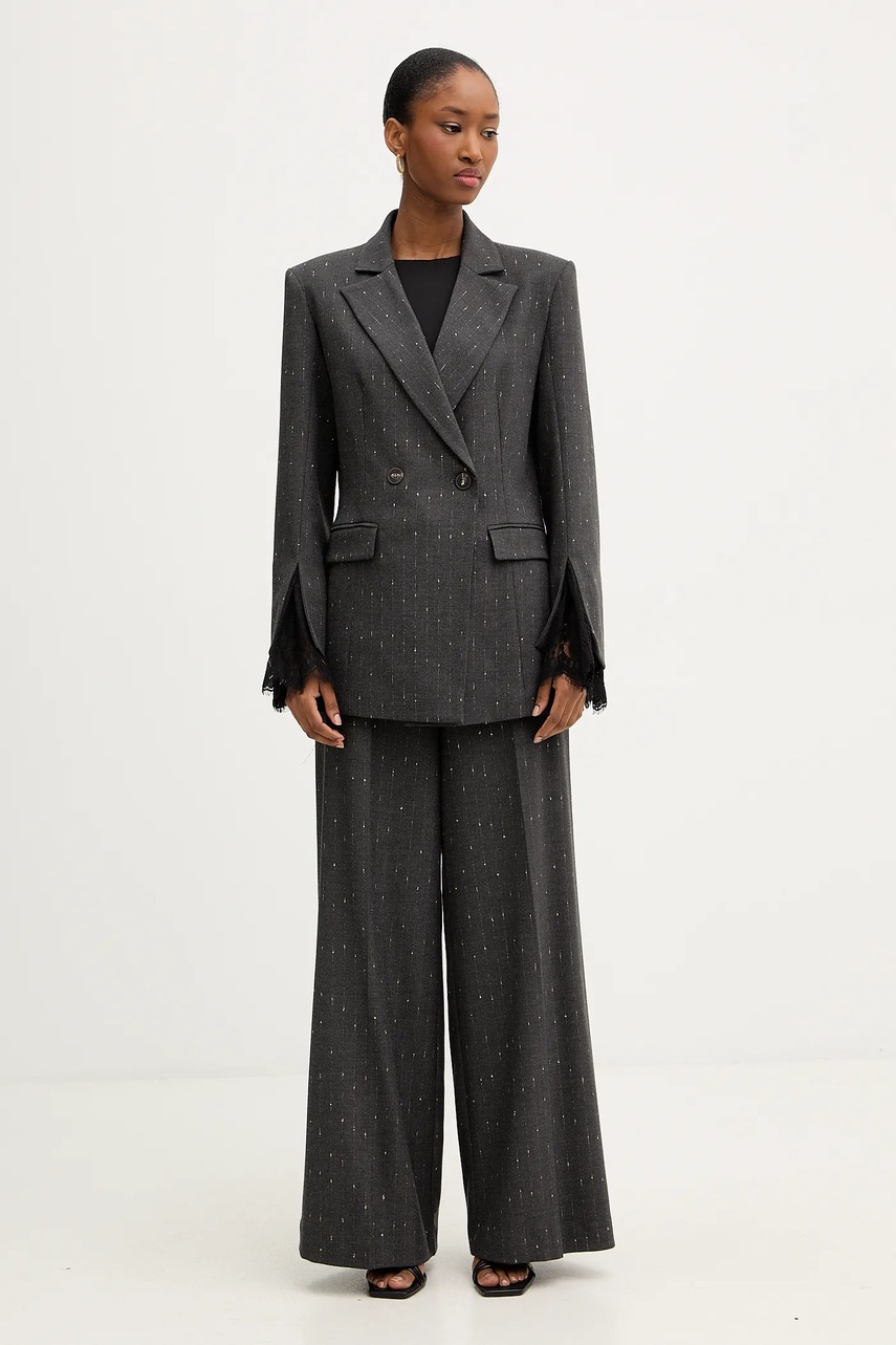 Σακάκι Haveone χρώμα: γκρι, JGE-P031 φωτογραφία