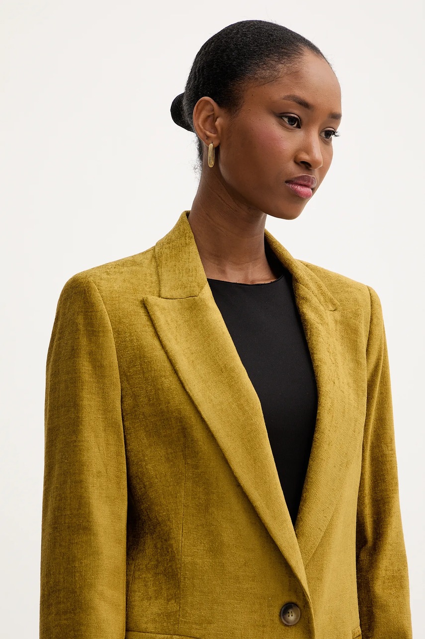 Σακάκι Haveone χρώμα: πράσινο, JCB-P002 φωτογραφία