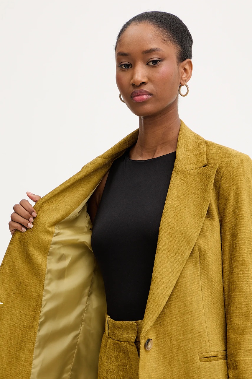 Σακάκι Haveone χρώμα: πράσινο, JCB-P002 φωτογραφία