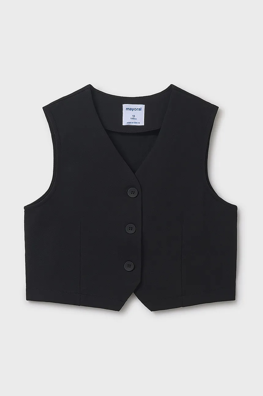 Mayoral vestă copii culoarea negru, 7320