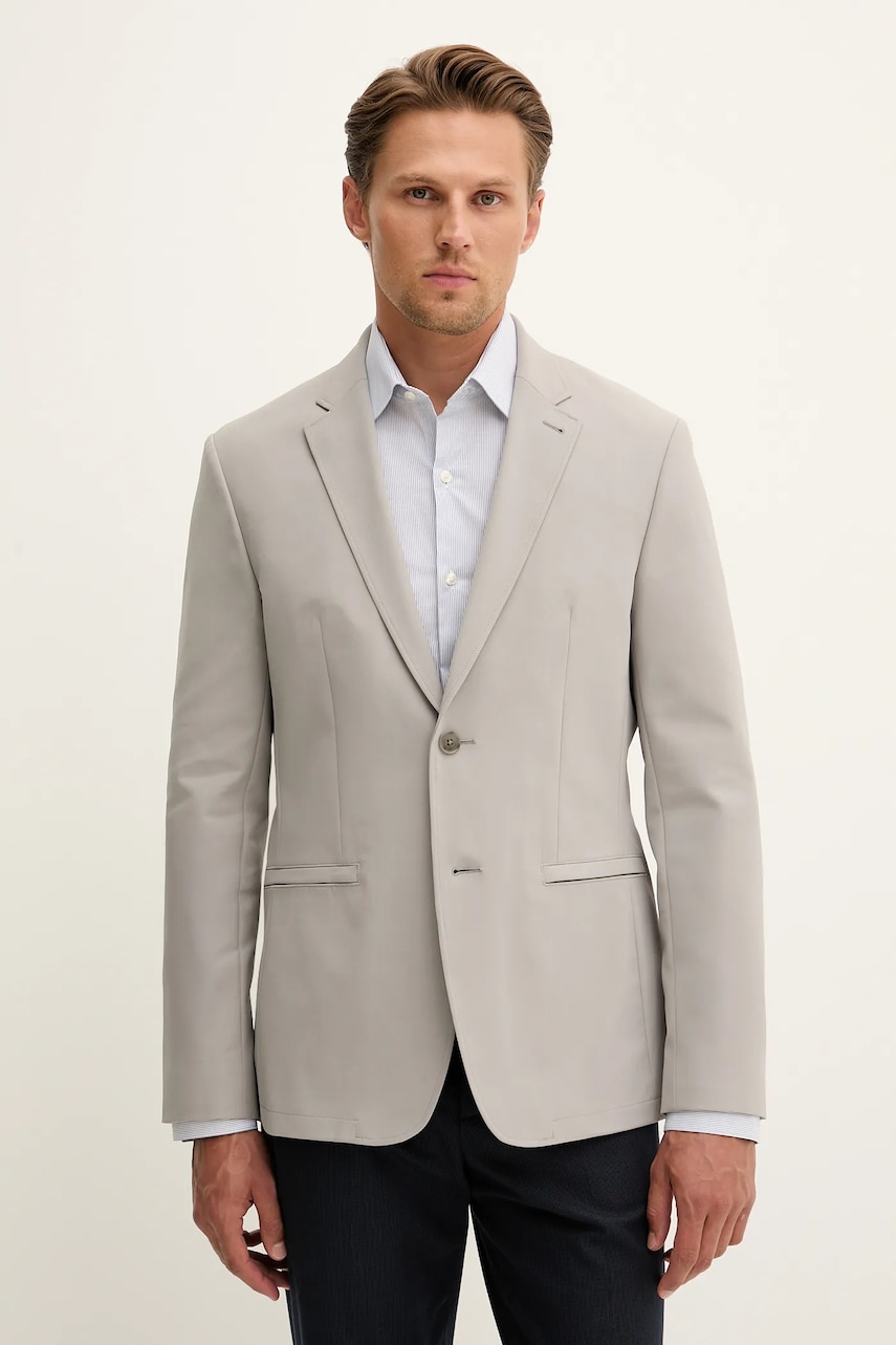 Sako Calvin Klein pánské, šedá barva, LV04LC418G