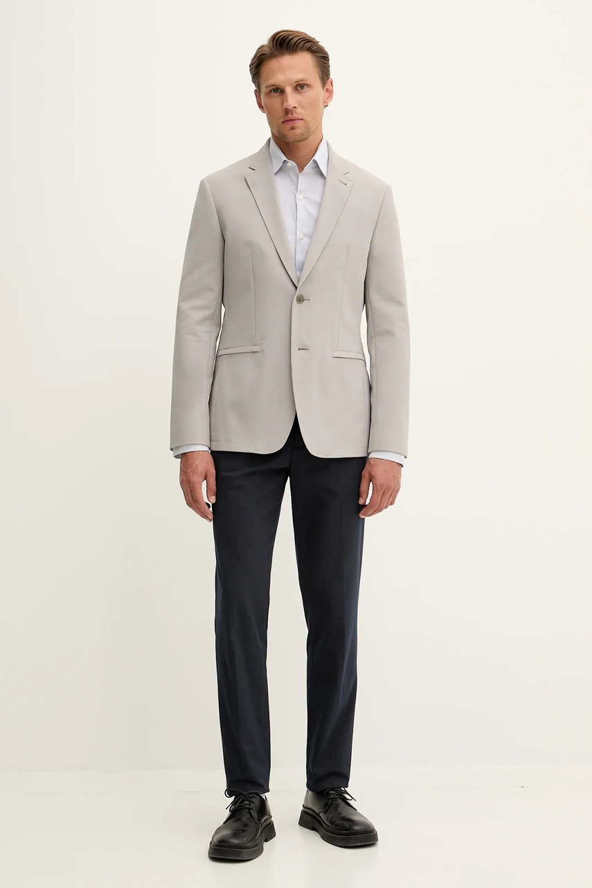 Пиджак Calvin Klein цвет серый LV04LC418G