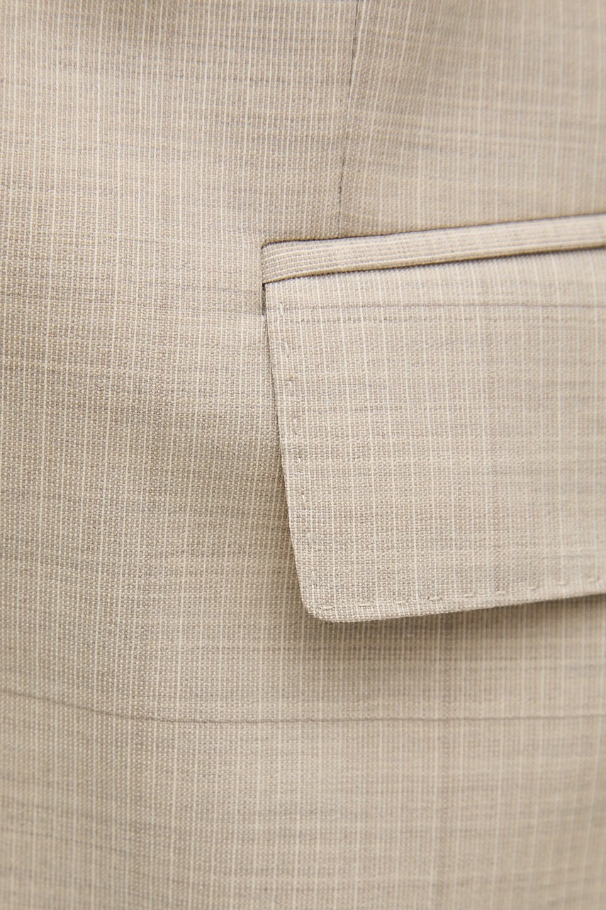 Μάλλινο κοστούμι BOSS χρώμα: μπεζ, 50546099 φωτογραφία