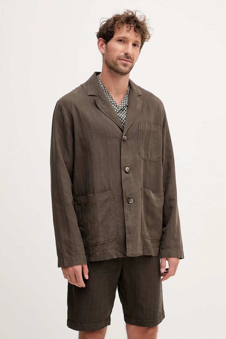 Σακάκι Frescobol Carioca χρώμα: πράσινο, 2590.840 φωτογραφία