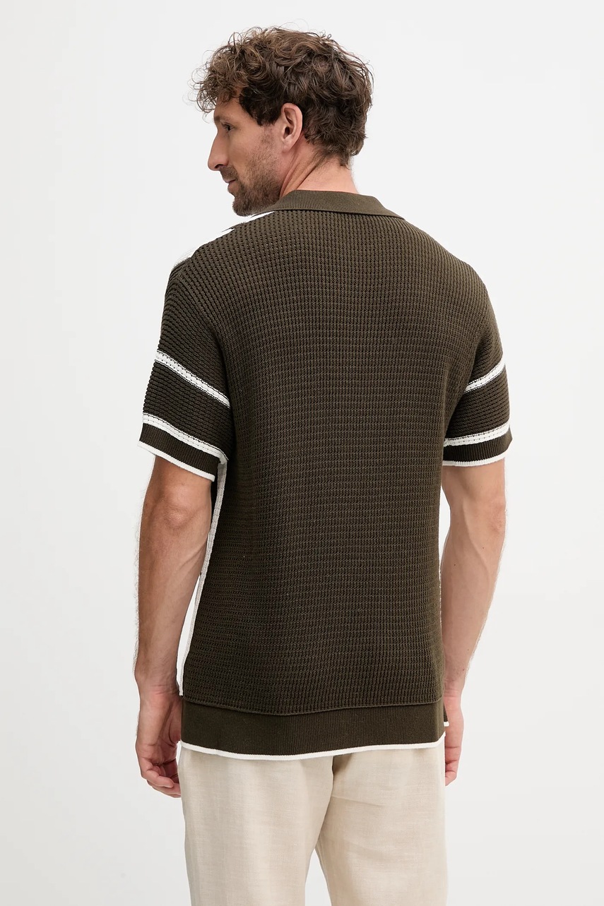 Βαμβακερή ζακέτα Frescobol Carioca χρώμα: πράσινο, 2599.840 φωτογραφία