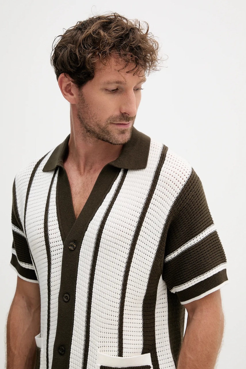 Βαμβακερή ζακέτα Frescobol Carioca χρώμα: πράσινο, 2599.840 φωτογραφία