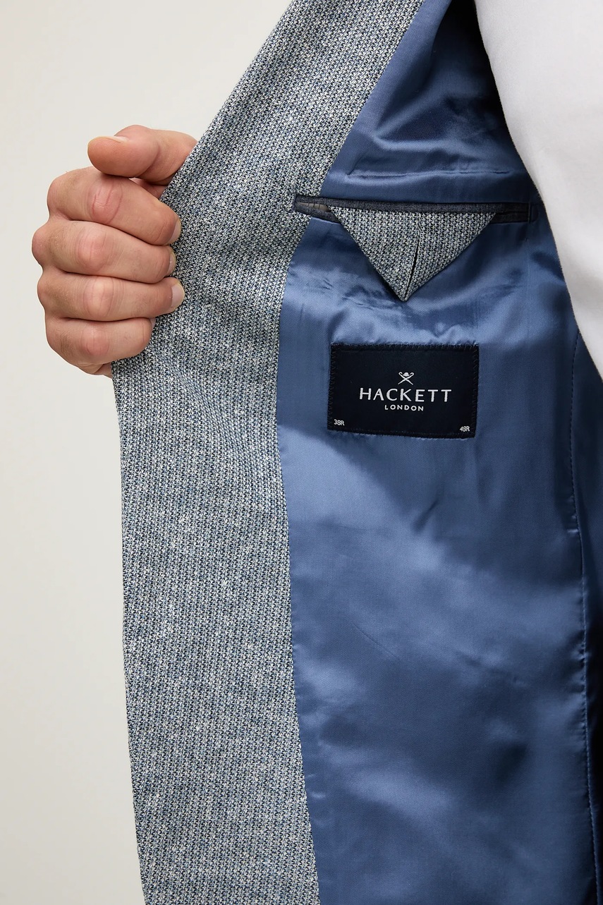 Σακάκι με λινό Hackett London φωτογραφία