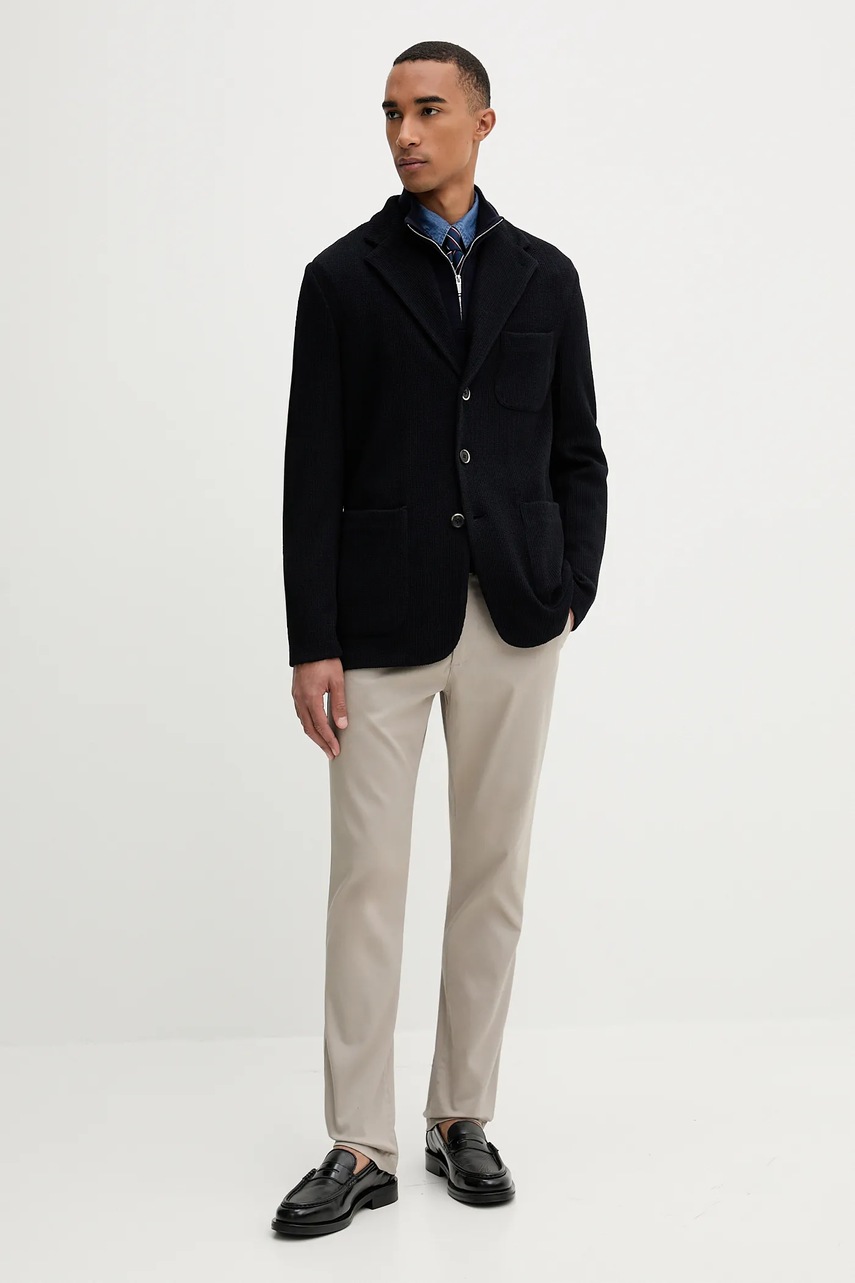 Свитер с шерстью BARENA VENEZIA Giacca Torceo цвет синий GIU5239.5139