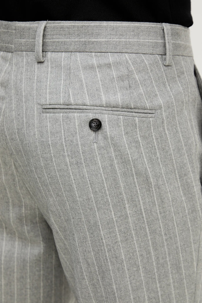 Μάλλινο κοστούμι BOSS χρώμα: γκρι, 50551756 φωτογραφία