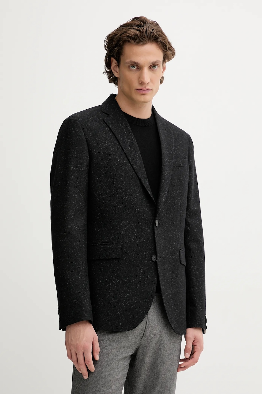 Marc O'Polo sacou cu lână culoarea negru, 529017080094