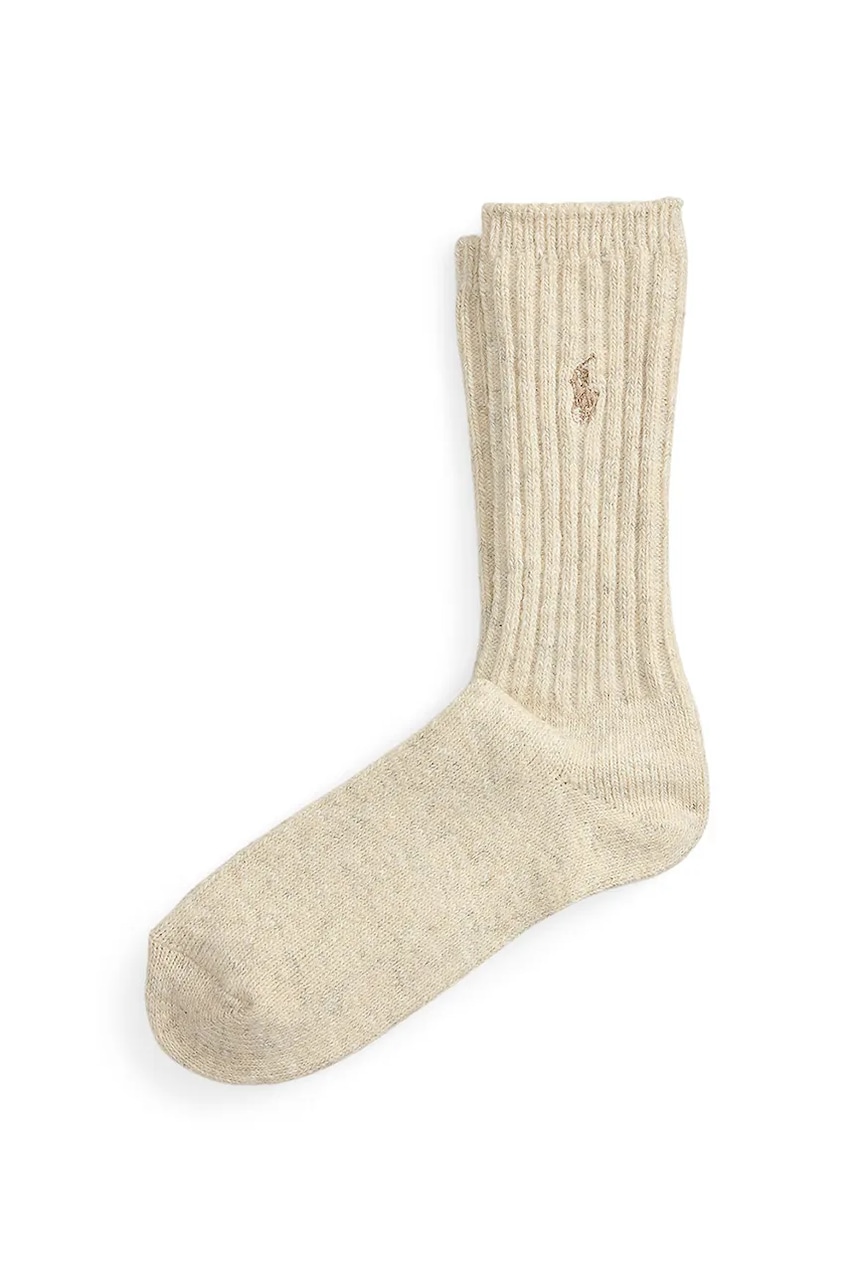 Levně Ponožky s vlnou Polo Ralph Lauren béžová barva, 455955245