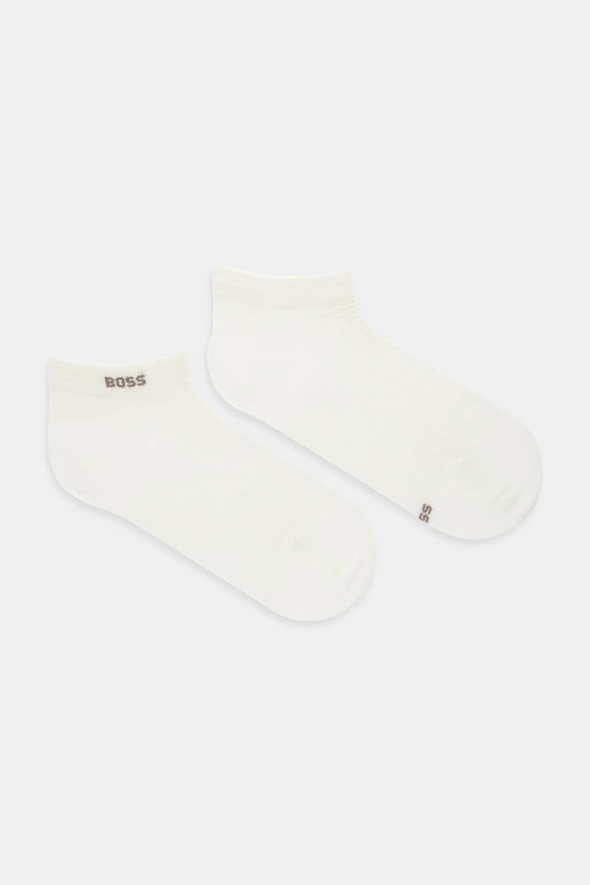 BOSS șosete 2-pack culoarea bej, 50544227