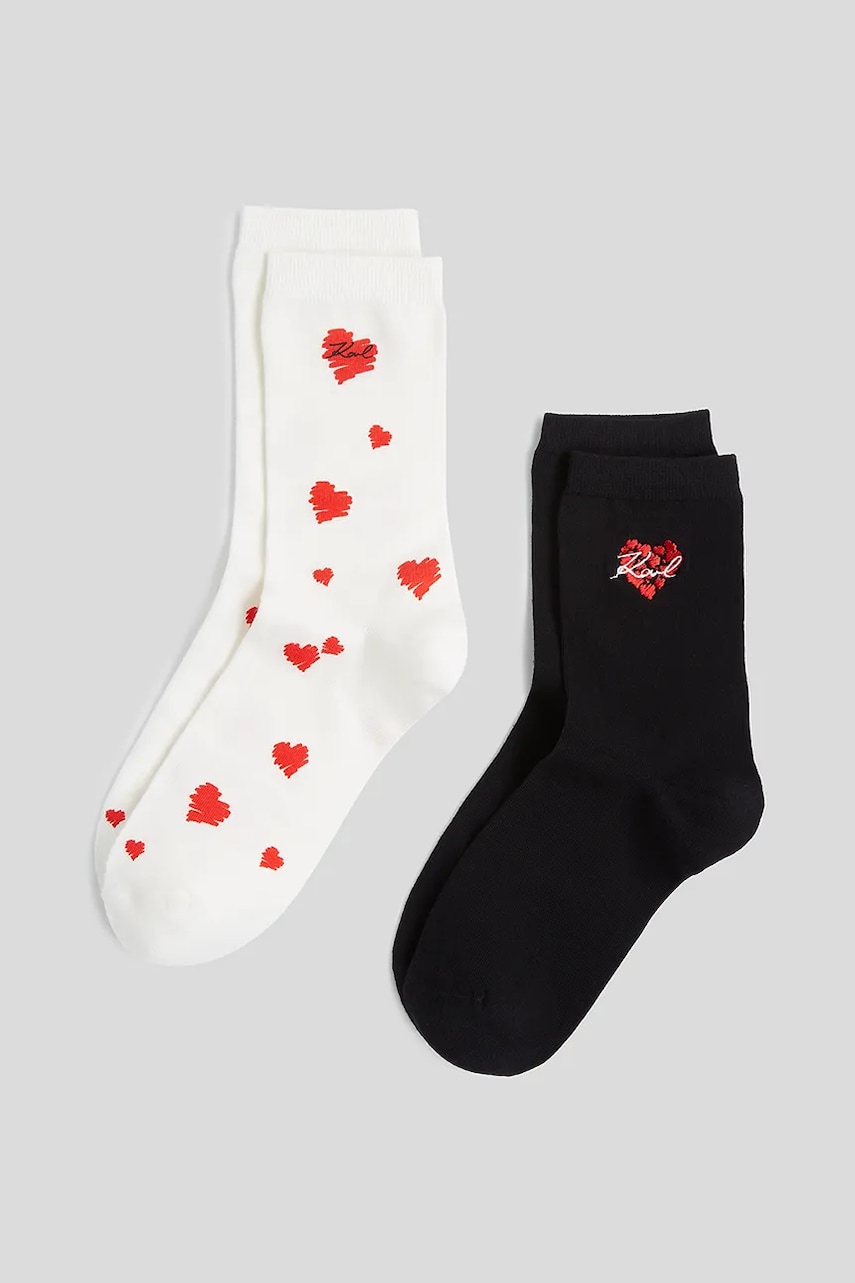 Karl Lagerfeld șosete 2-pack K/HEART A3W47049