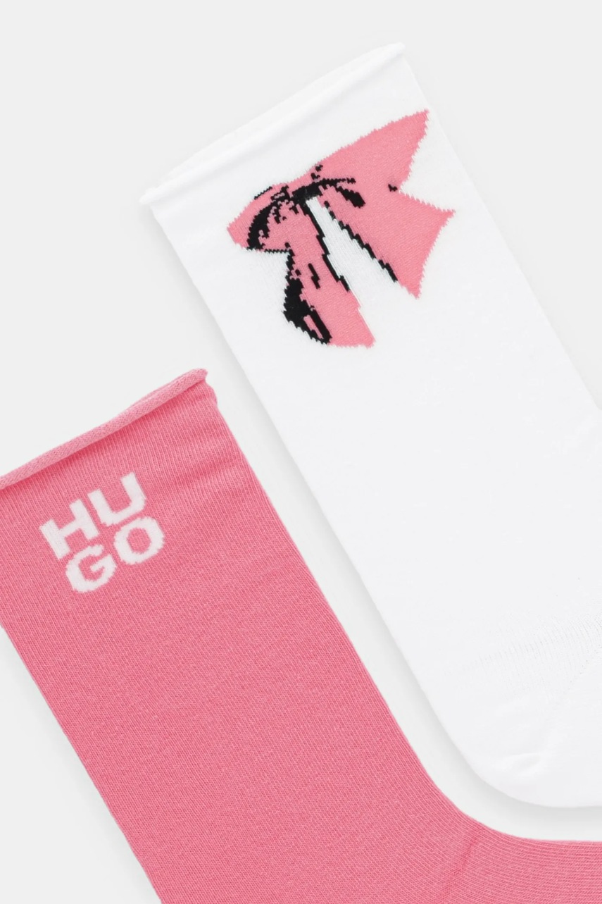 Носки HUGO 2 шт цвет розовый 50543156