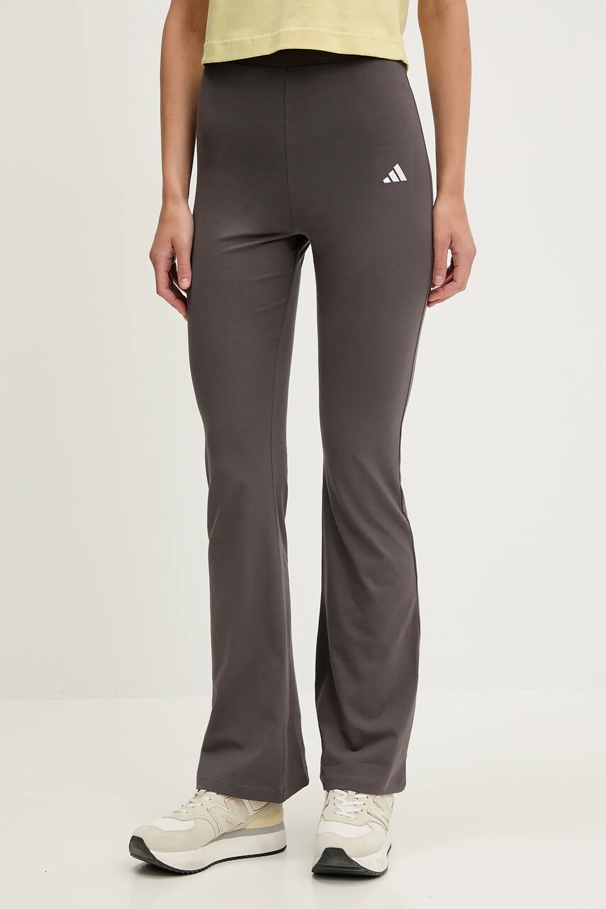 adidas colanti Essentials culoarea gri, uni, JD3076