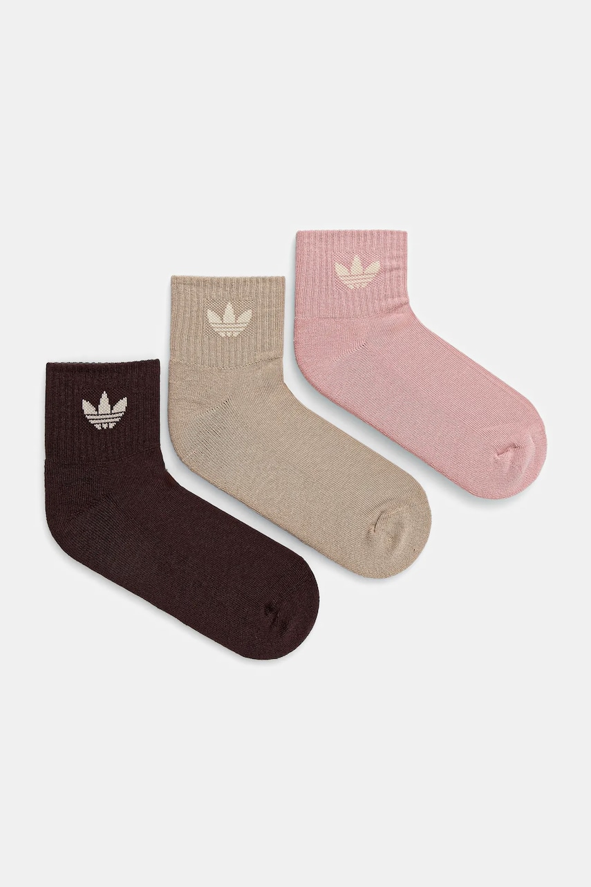 adidas Originals sosete 3-pack culoarea roz, JV8596