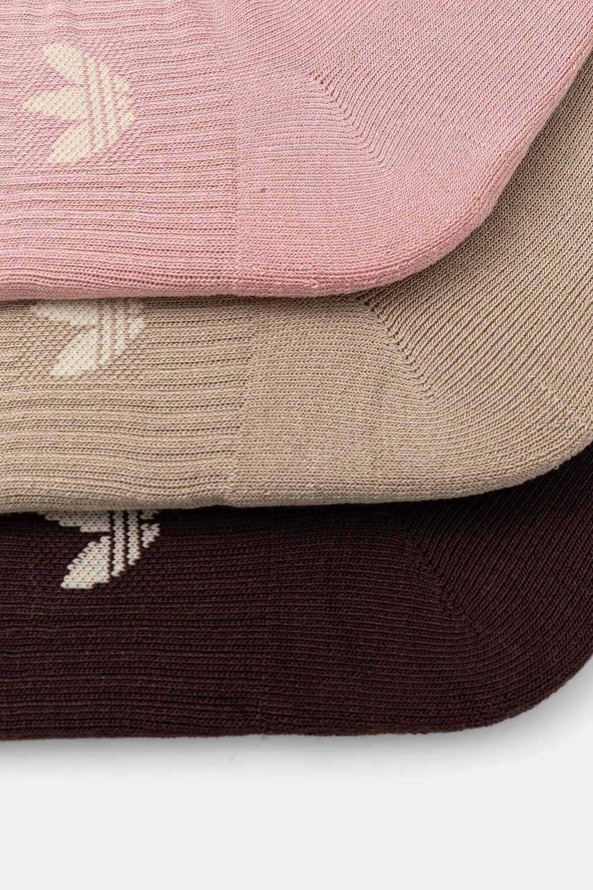 Носки adidas Originals 3 шт цвет розовый JV8596