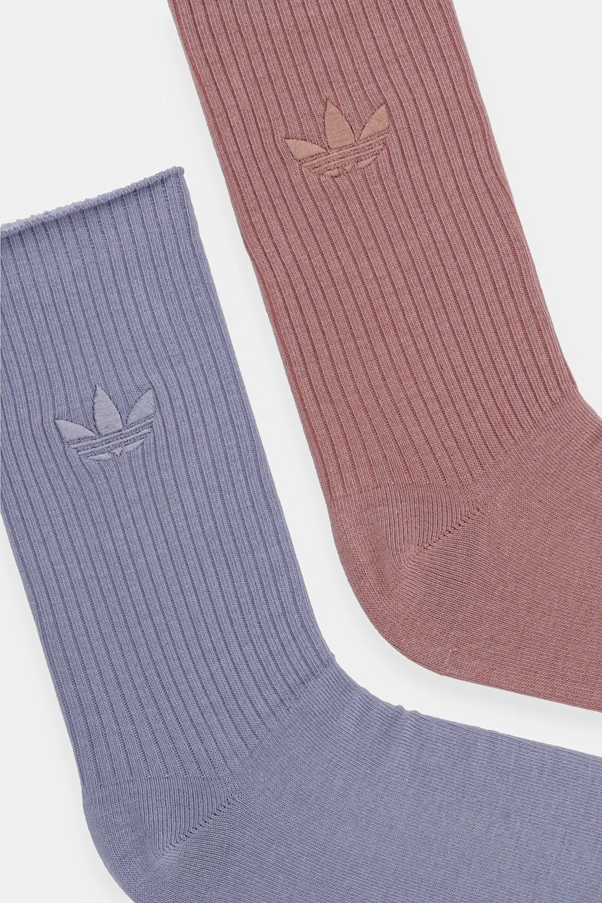 Носки adidas Originals Trefoil  2 шт цвет оранжевый JW8001