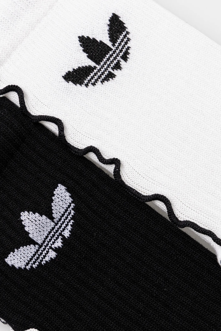 Носки adidas Originals Ruffle Crew 2 шт цвет белый JX5211 Носки adidas Originals Ruffle Crew 2 шт цвет белый JX5211