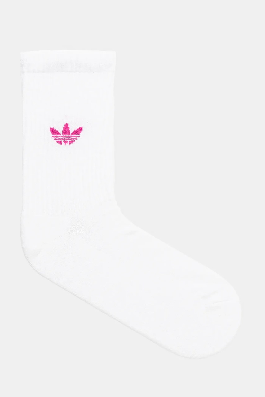 Носки adidas Originals Ombre Cr S 3 шт цвет белый JX5220 Носки adidas Originals Ombre Cr S 3 шт цвет белый JX5220