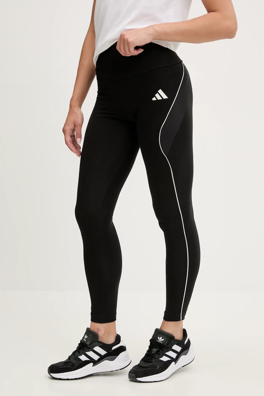 adidas colanți Stadium culoarea negru, cu imprimeu, JL7000