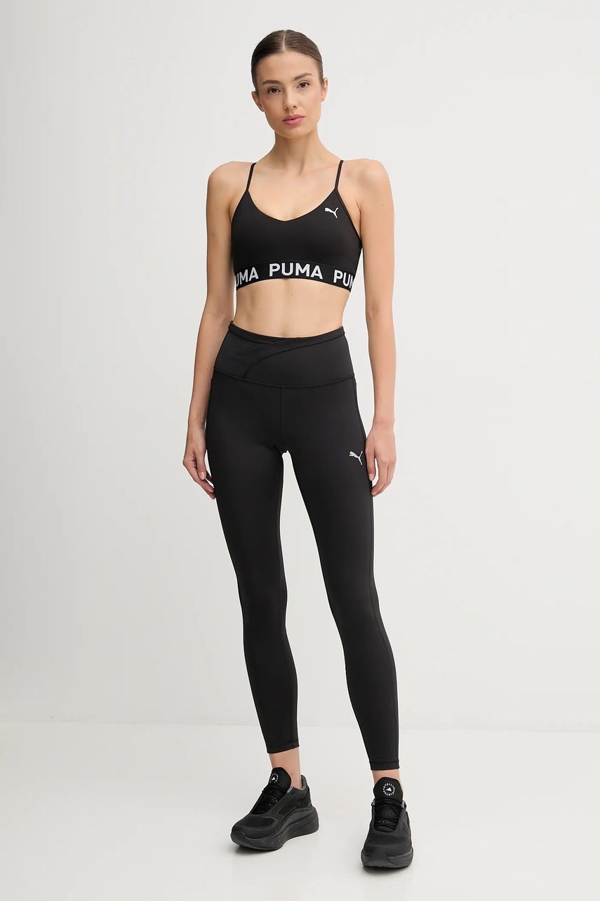 Тренировочные леггинсы Puma цвет чёрный однотонная 688144