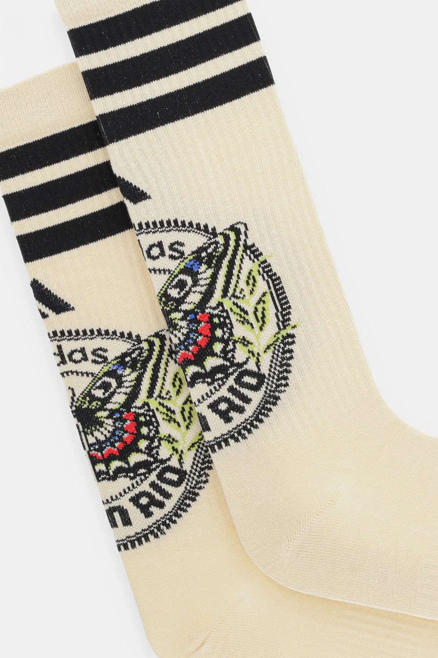 Носки adidas Performance x Farm Rio цвет бежевый JN2683 Носки adidas Performance x Farm Rio цвет бежевый JN2683