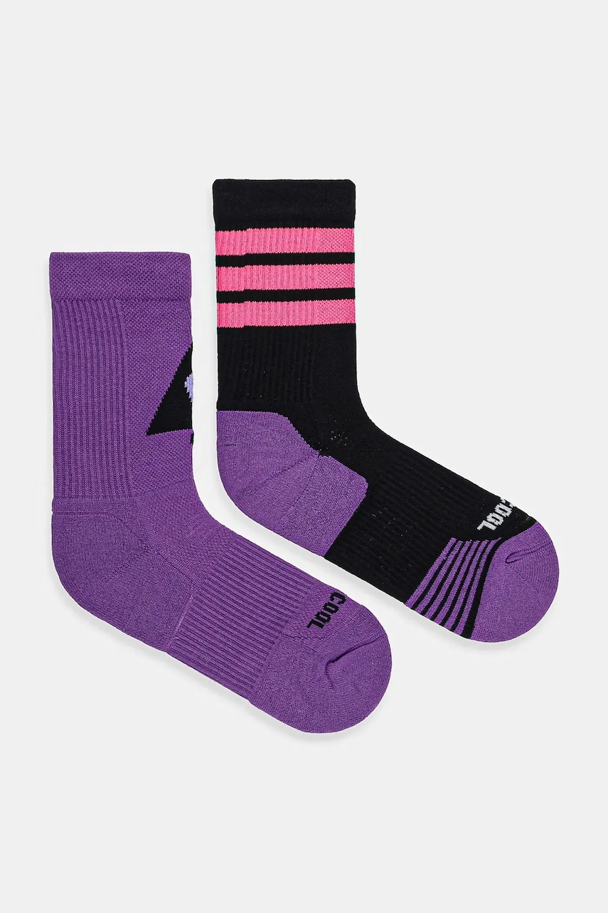 adidas Performance șosete PRIDE 2-pack culoarea violet, JN2686