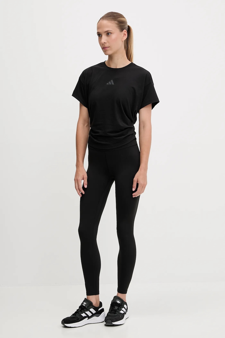 Леггинсы для йоги adidas Performance All Me цвет чёрный однотонная JW7584 Леггинсы для йоги adidas Performance All Me цвет чёрный однотонная JW7584