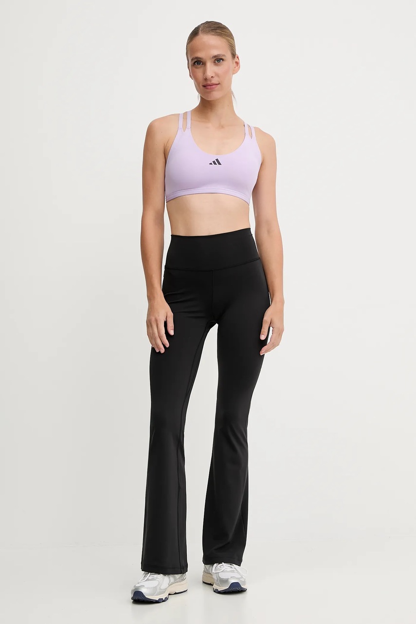 Леггинсы для йоги adidas Performance All Me цвет чёрный однотонная JW7588