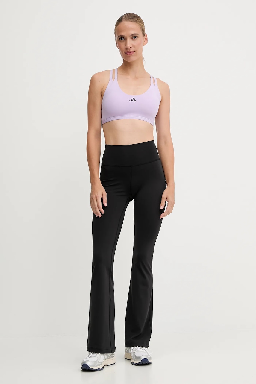 Леггинсы для йоги adidas Performance All Me цвет чёрный однотонная JW7588 Леггинсы для йоги adidas Performance All Me цвет чёрный однотонная JW7588