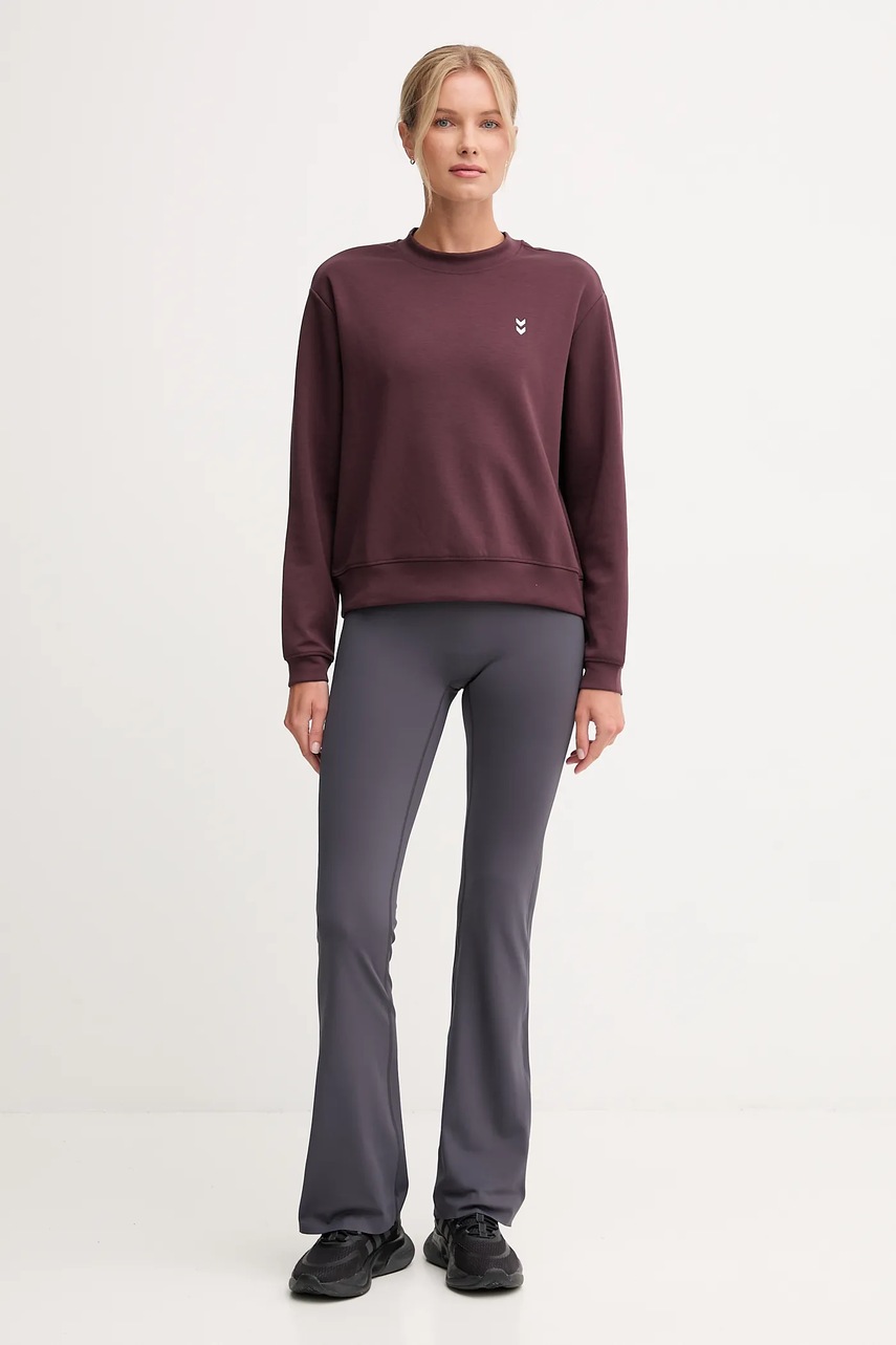 Леггинсы для йоги Hummel цвет серый однотонные 230454