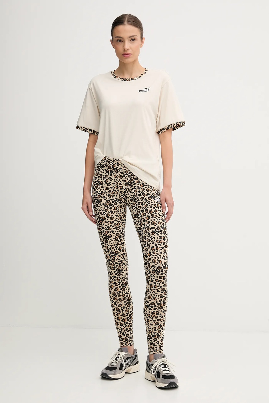 Леггинсы Puma цвет бежевый узор 688085 Леггинсы Puma цвет бежевый узор 688085