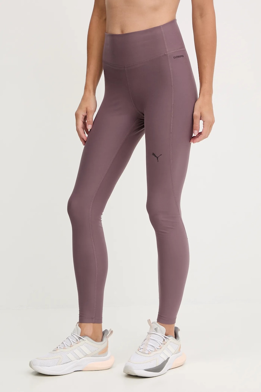 Puma leggins de antrenament culoarea violet, uni, 527452