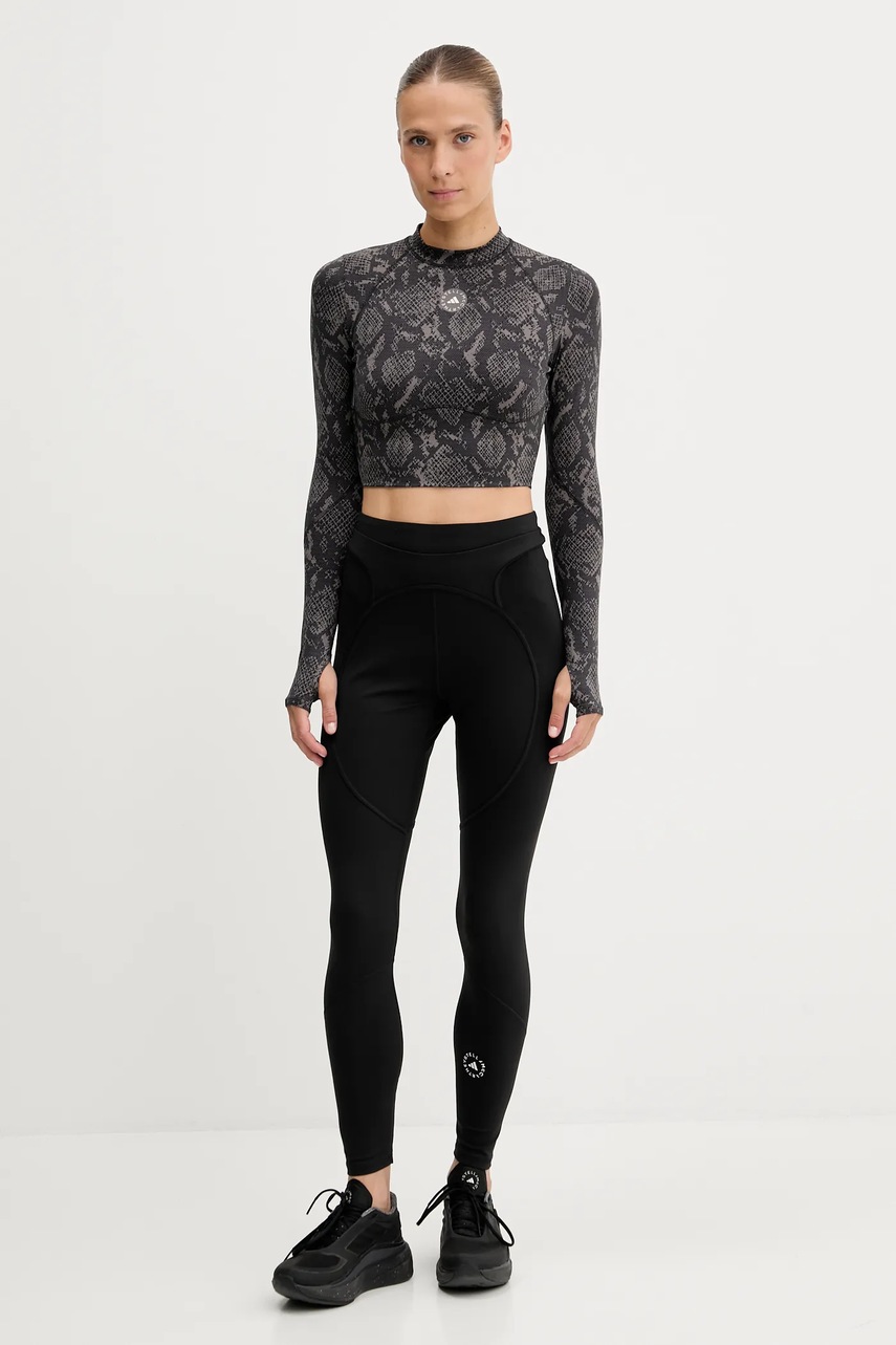 Тренировочные леггинсы adidas by Stella McCartney TruePurpose цвет чёрный однотонная JW4557