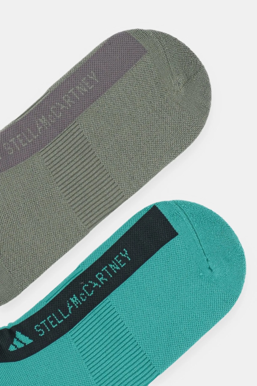 Носки adidas by Stella McCartney 2 шт цвет зелёный JY1727 Носки adidas by Stella McCartney 2 шт цвет зелёный JY1727